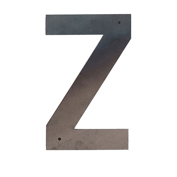 Z Large Metal Wall & Outdoor Letter Rustica